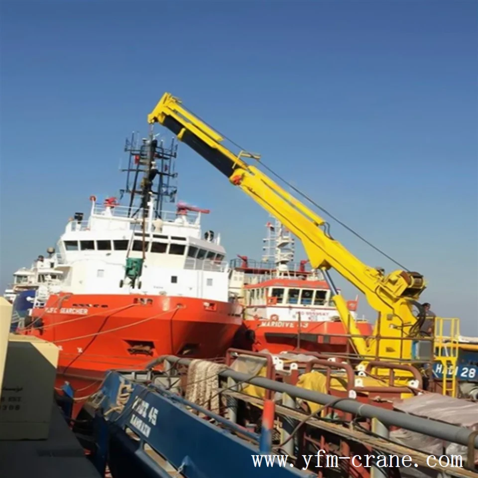 Marine Telescopic Deck Crane factory