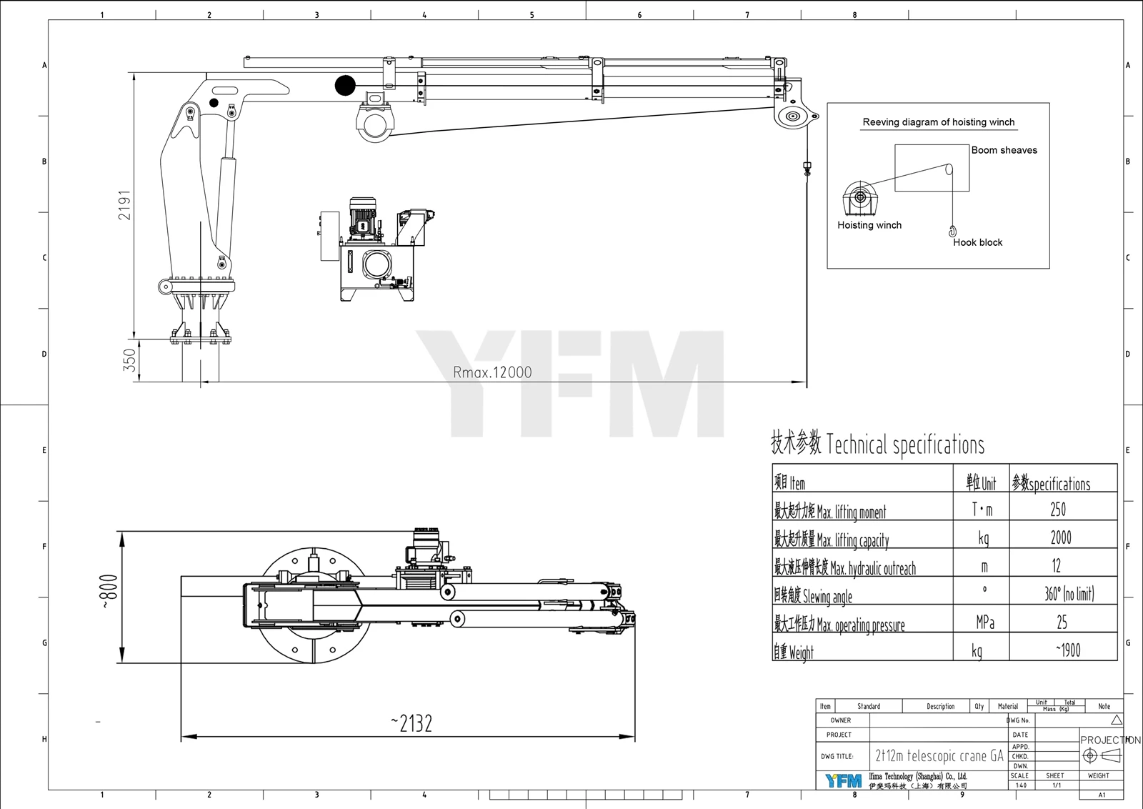 Knuckle Boom Ship Crane Knuckle Boom Ship Crane