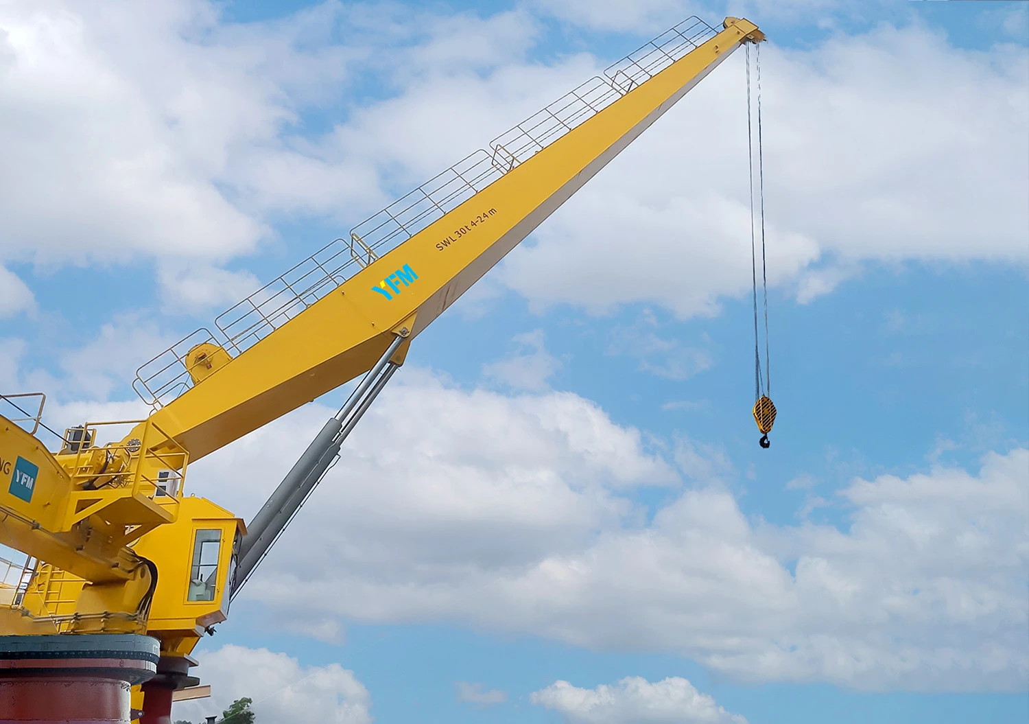 fixed boom marine crane fixed boom marine crane